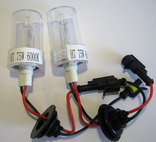 H7 Xenon bulbs 6000K 75W pair